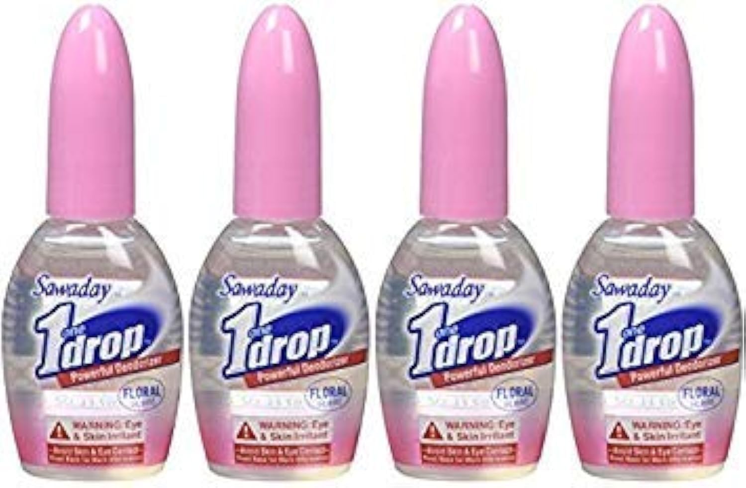 One-Drop Powerful Bathroom Deodorizer Floral (Pack of 4)