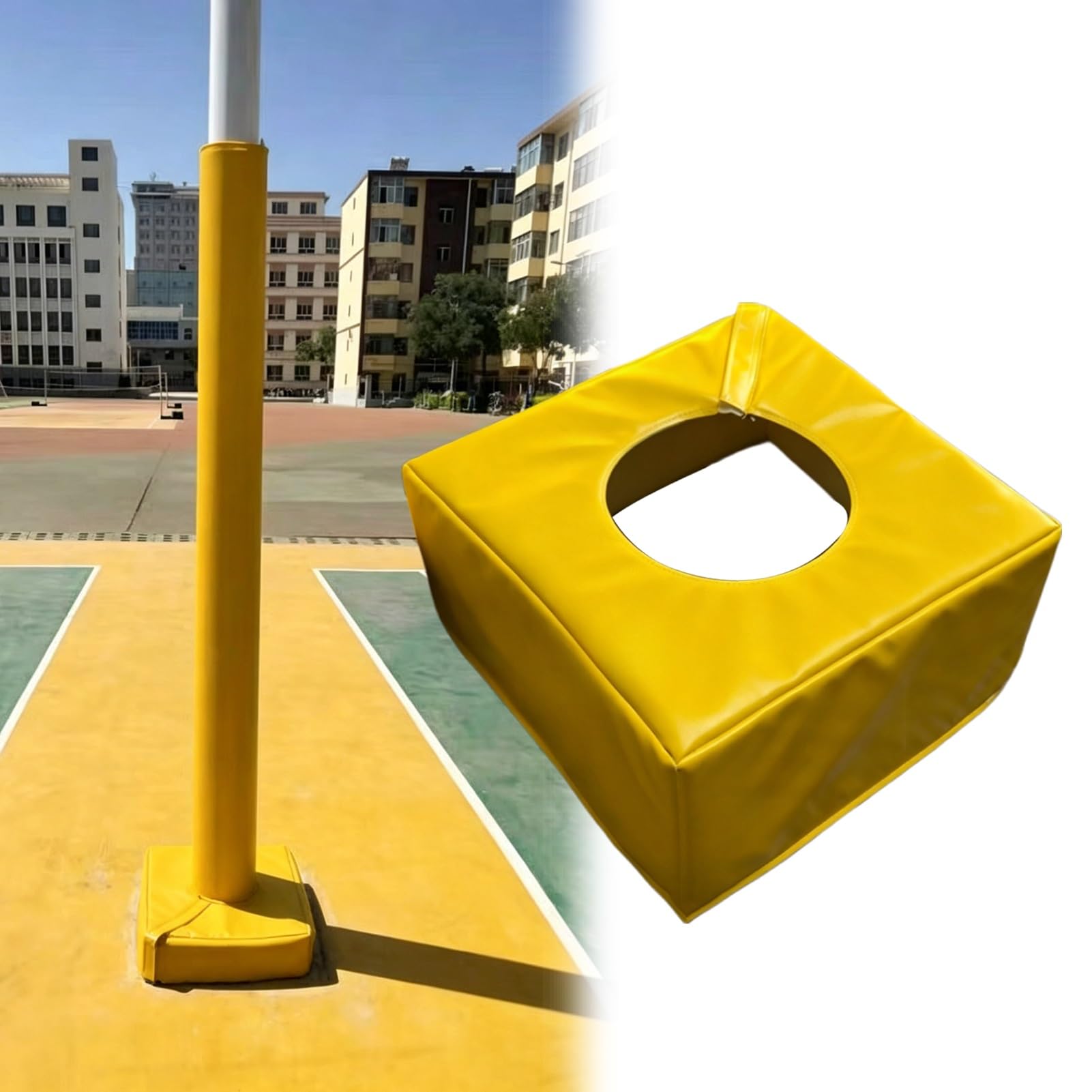 Tapis de poteau de basket-ball anti-choc pour sécuriser les lampadaires de jardin