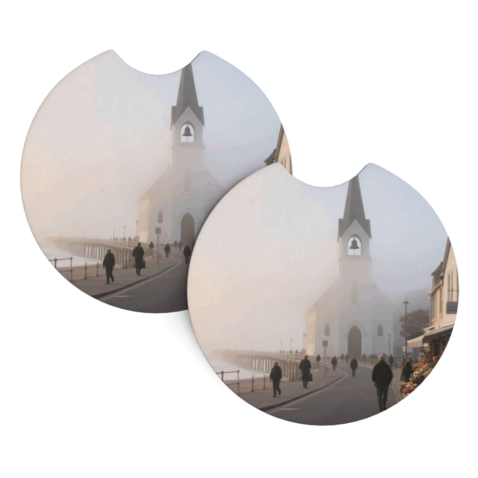 2 Pack Car Coaster for Cup Holders Town Car Cup Coaster 2.7" Neoprene Non-Slip Automotive Cup Mat Universal Auto Car Interior Accessories for Women Men Cup Pad