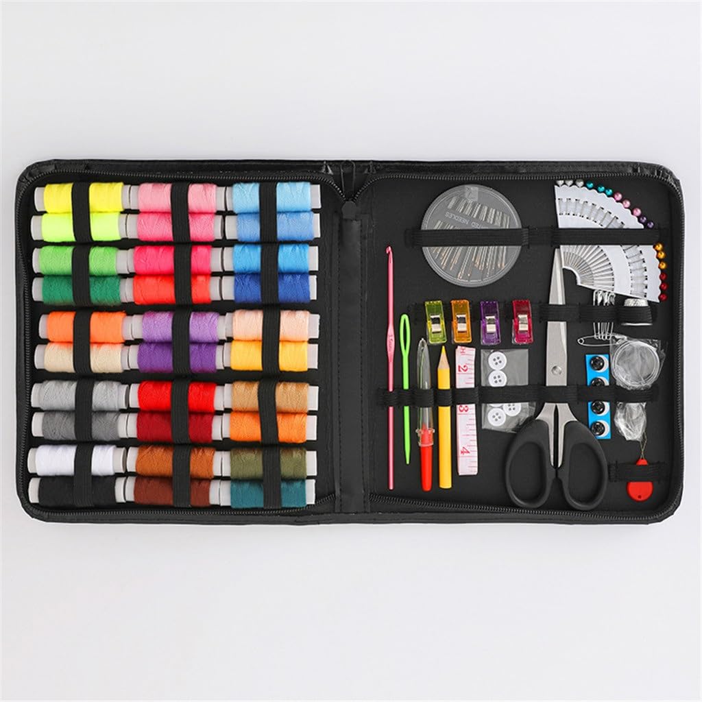 Kit de Costura de Viaje para el hogar, fácil de Llevar, 30 Hilos, Conjunto de Costura para reparación, 112 Piezas
