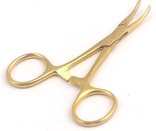 LAJA IMPORTS Hemostat Mosquito Forceps Full Gold 3.5