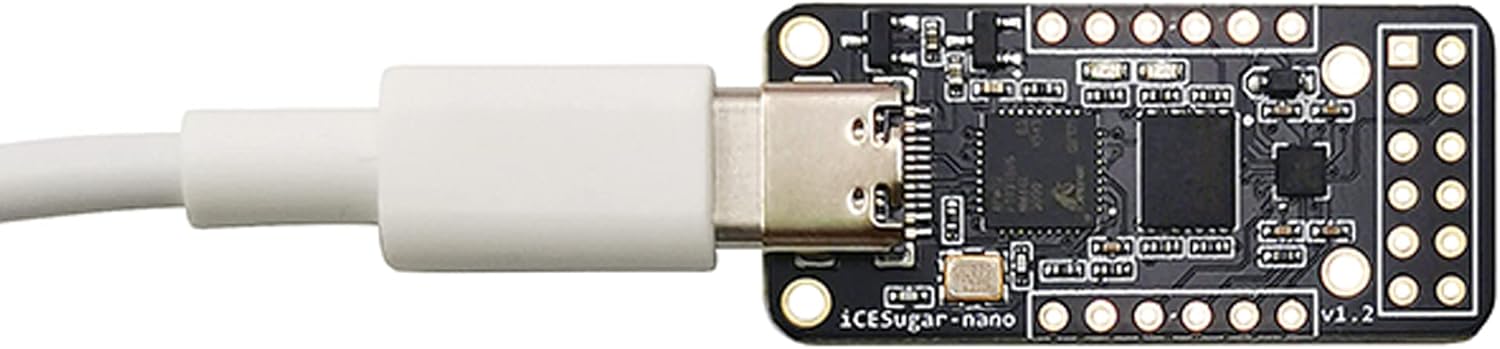 MiiElAOD iCESugar-nano FPGA Development Board with iCE40LP1k, PMOD Connector, USB, Linux, 2MB RAM & Storage