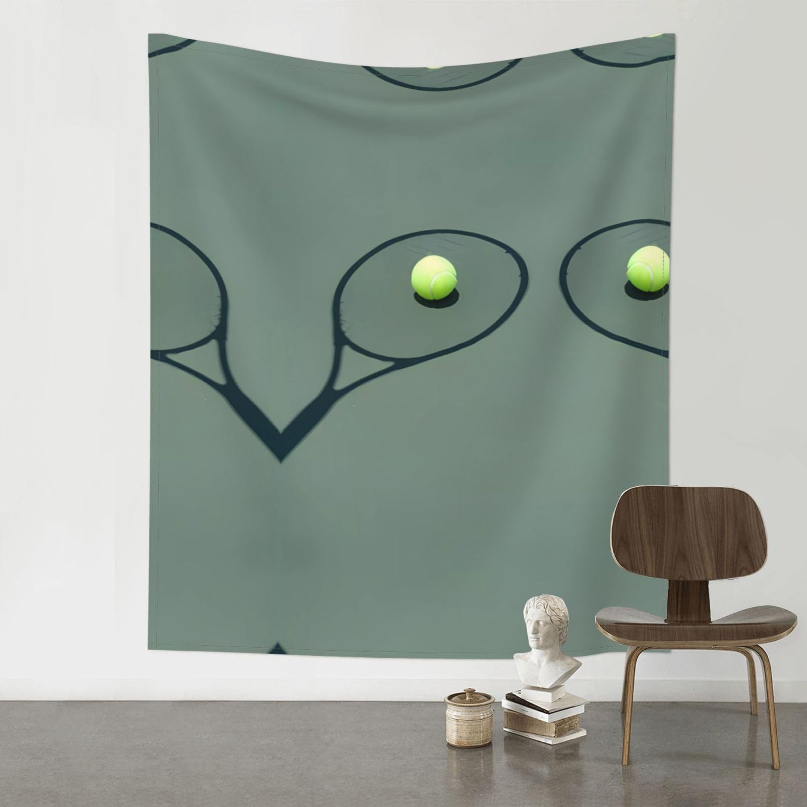 HJFCZH tennis racket Prints Wall Tapestry 60x51in – Boho Decor Throw for Bedroom, Dorm, Beach Cover & Picnic Blanket