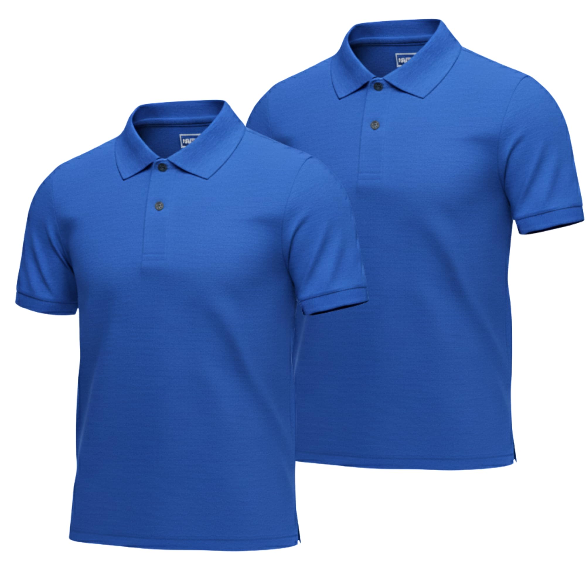 INGEAR Boys Long Sleeve Polo Shirt 2-Pack, Performance School Uniform, Golf, Casual Wear,Breathable, Stretch,Sizes 4-18
