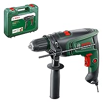 Bosch Home and Garden Trapano battente elettrico UniversalImpact 730 (foratura di precisione in muratura, legno e acciaio; motore da Watt; custodia per il trasporto)