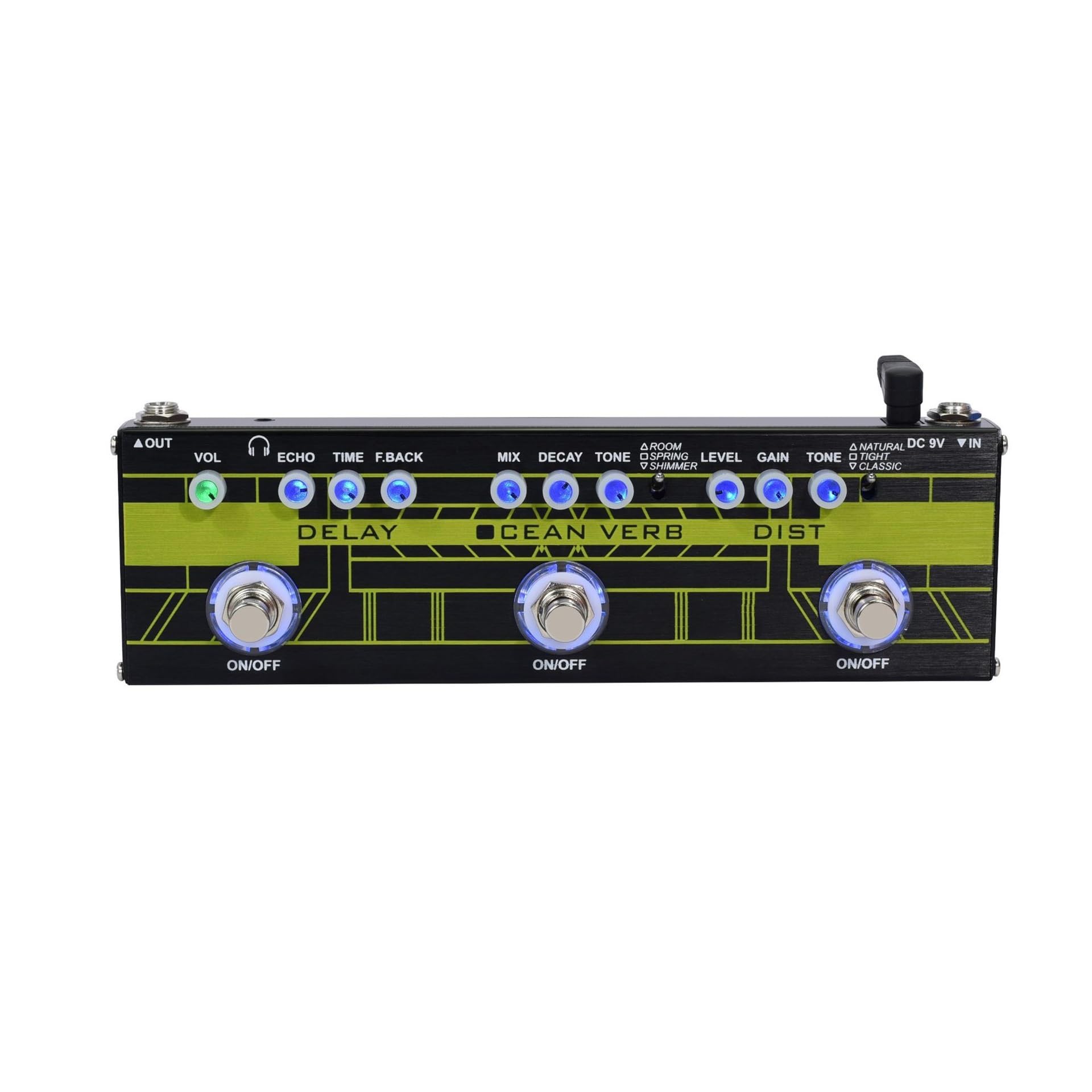 Efekty Gitarowe Multiefekty Overdrive Distortion Delay Tremolo Reverb Akcesoria
