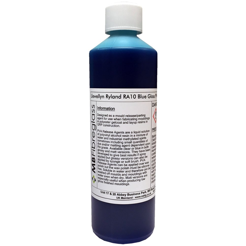 Polycraft RA10 (Llewellyn Ryland) PVA Blue Gloss Release Agent - 500ml