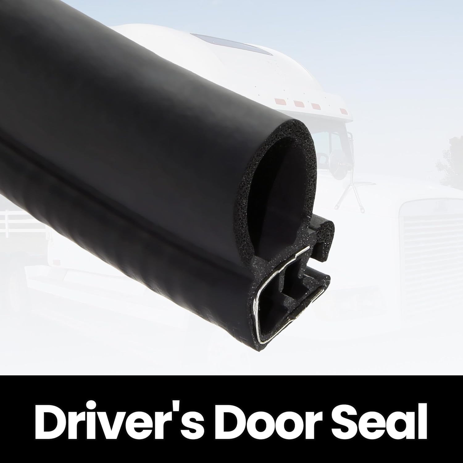 ASTROSYNC Door Seal Fit for Freightliner Classic FLD 120, Truck Door Sealing Strip Heavy Duty Replace 18-64044-000 Driver’s Door