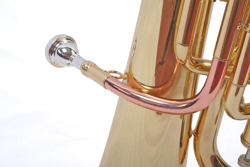 Bb Euphonium Baritonhorn 3 Pumpventile, Monel, Goldmessing Mundrohr
