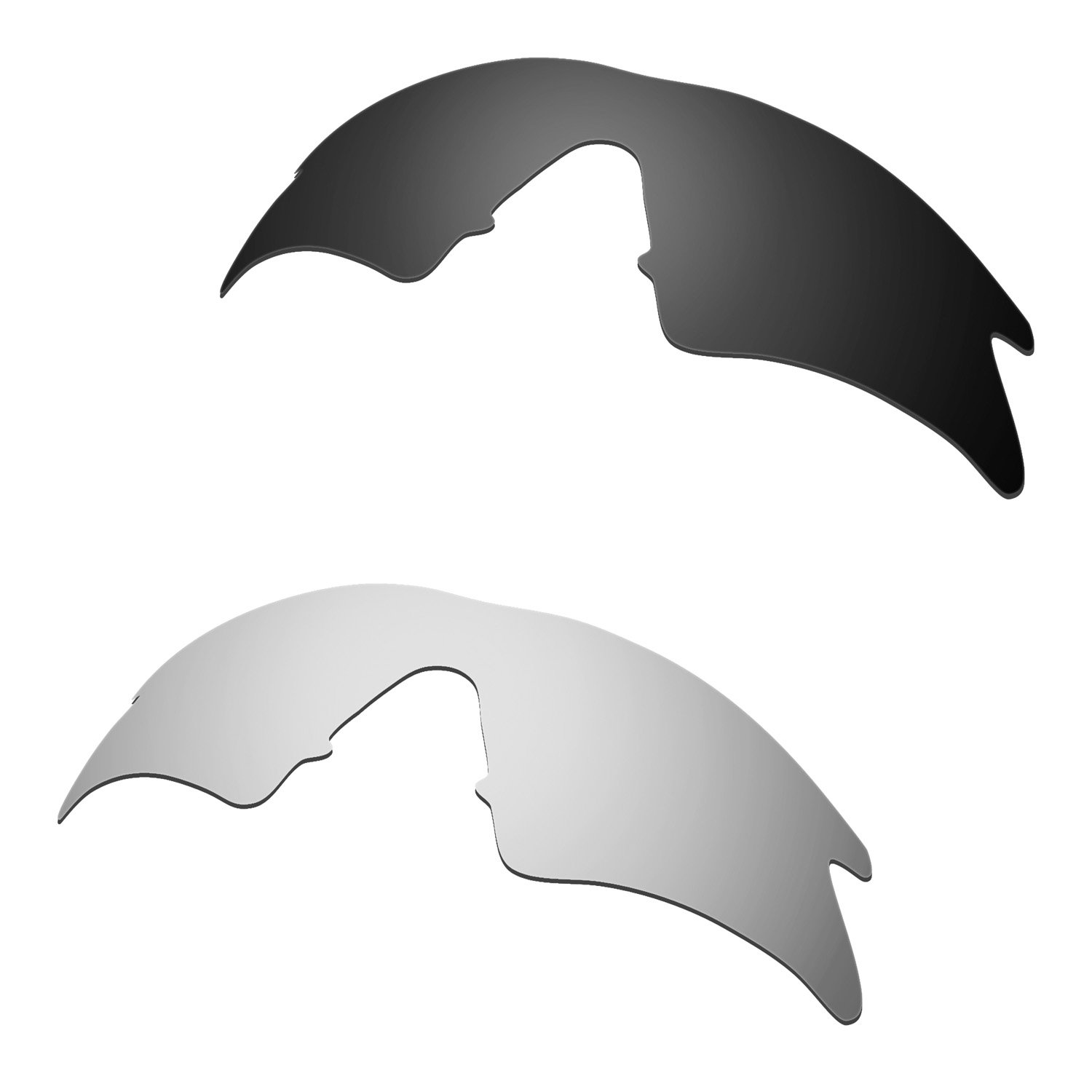 Plus Mens Compatible/Replaceable Lenses For Oakley M Frame Sweep Black/Titanium Sunglasses