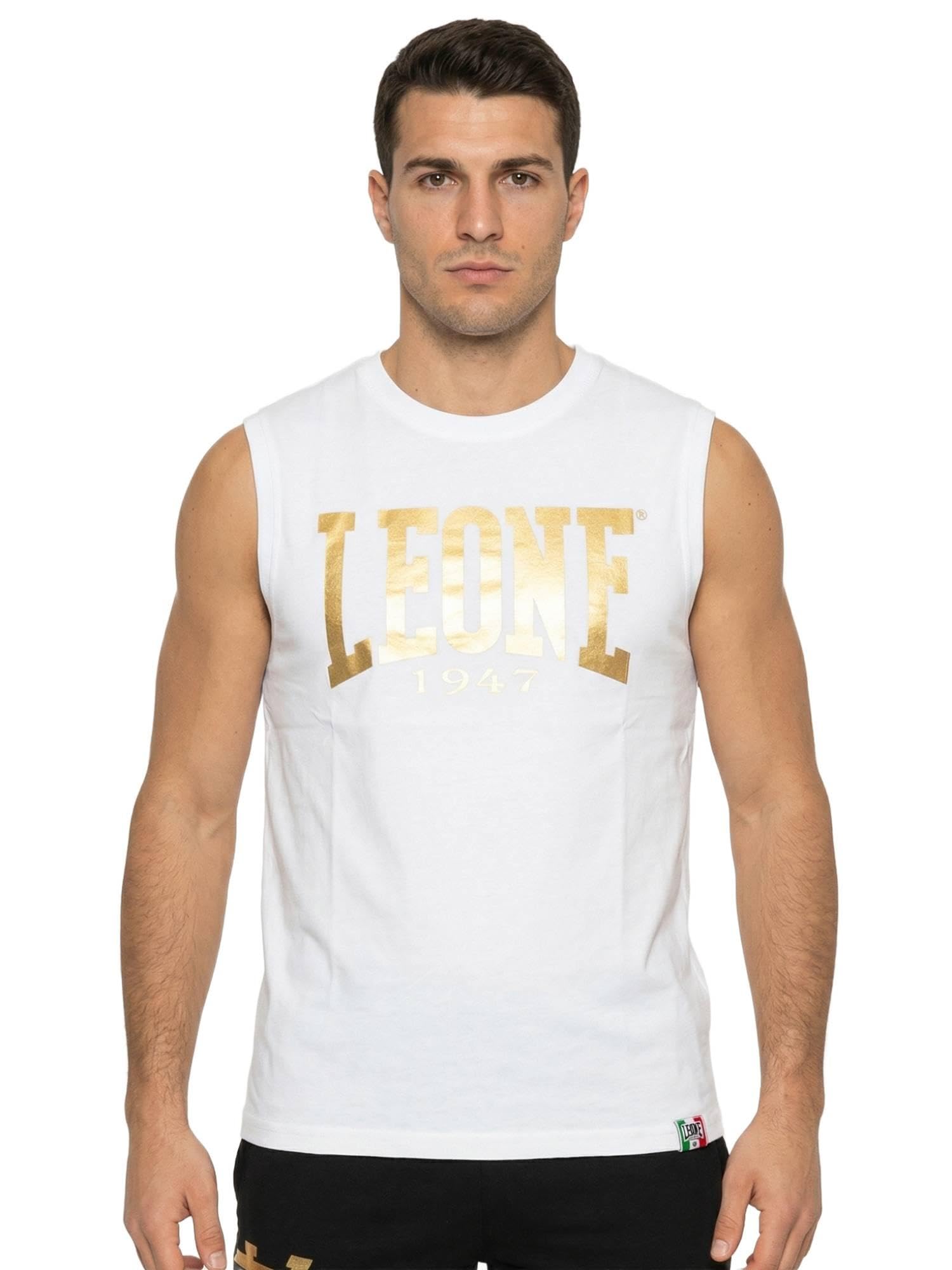 Camiseta sin Mangas Dorada para Hombre