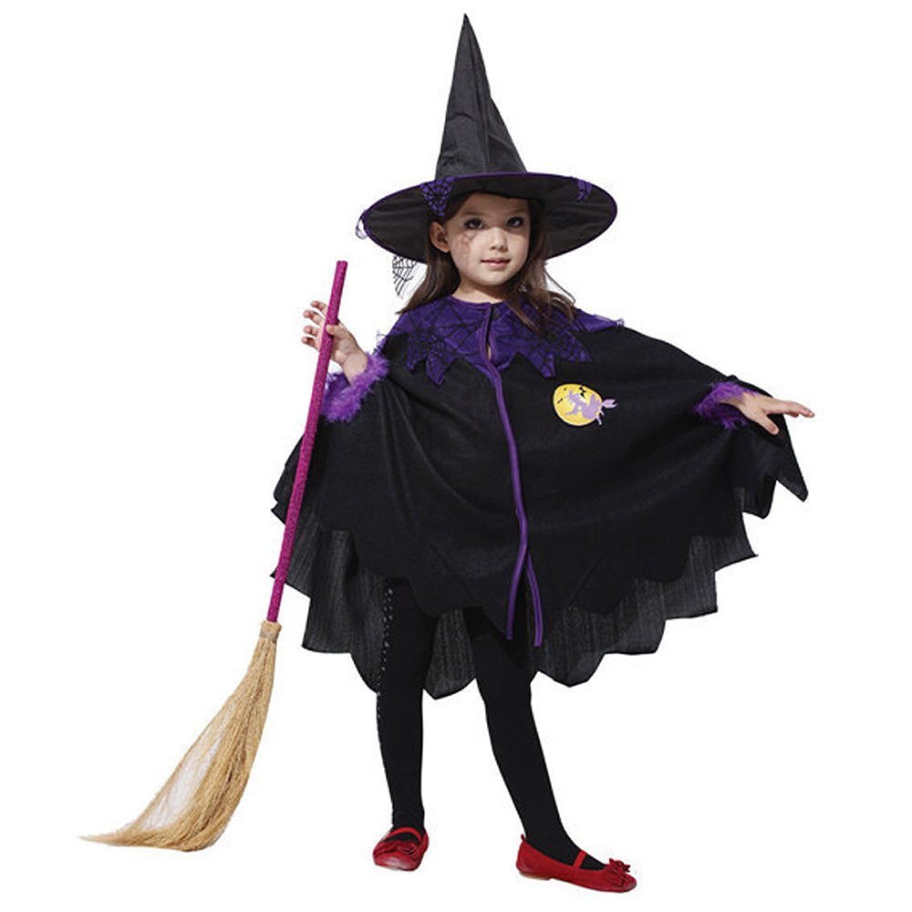 Amazon.co.jp: HGL ハロウィン子供衣装 魔女っこコスチューム