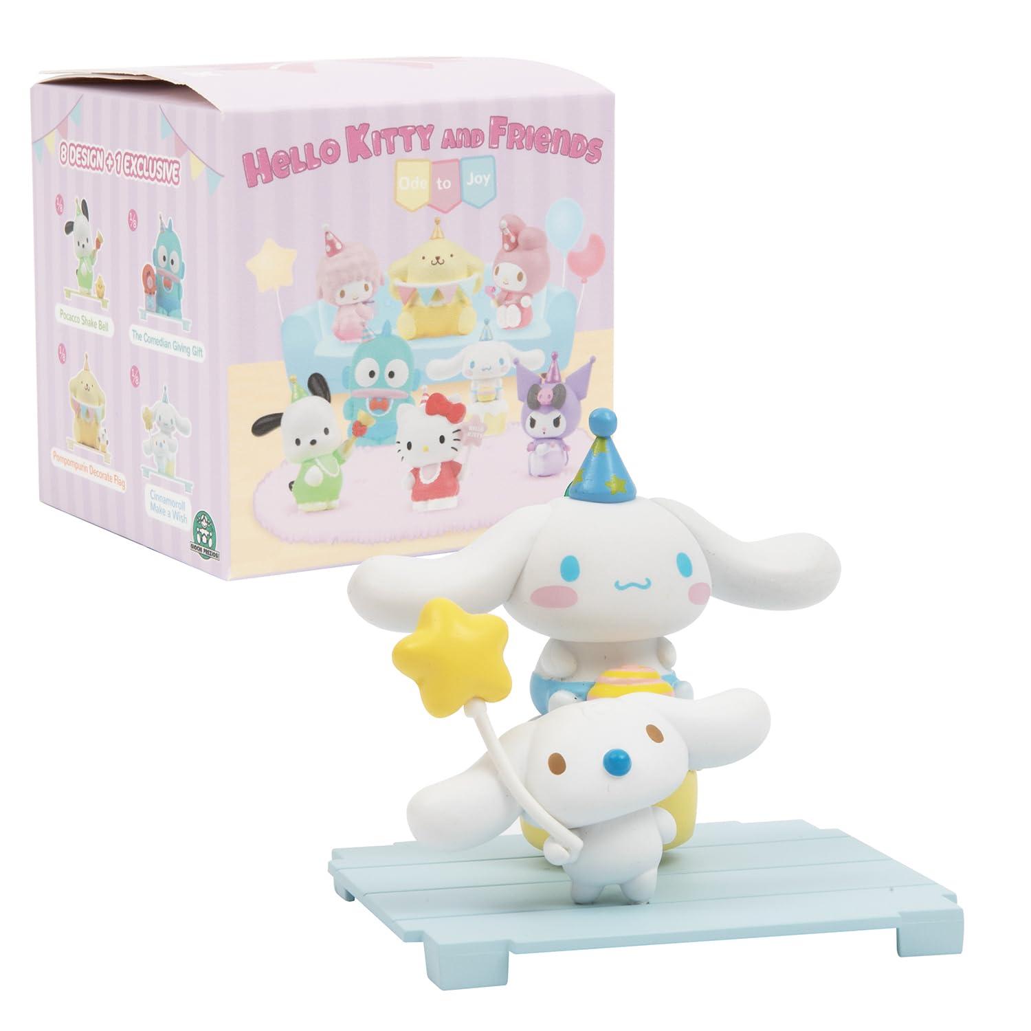 Hello Kitty, 1 statuetta da 6,5 cm e accessori in una scatola trasparente, serie Ode to Toy, modello casuale, per bambini dai 3 anni, HKT36