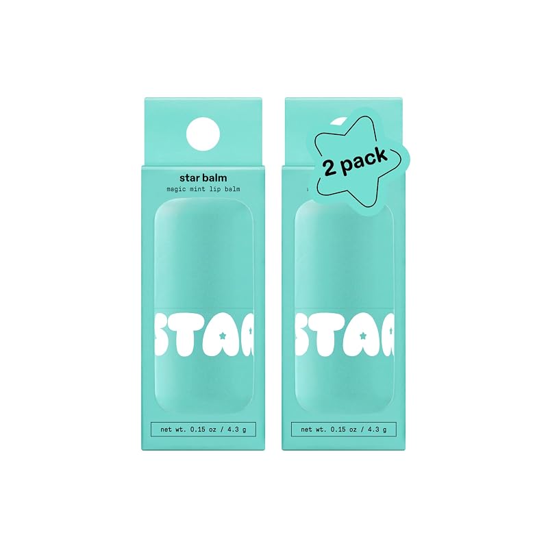 Starface World Star Balm® Magic Mint Bálsamo labial, Pacote com 2, 4,25 g cada