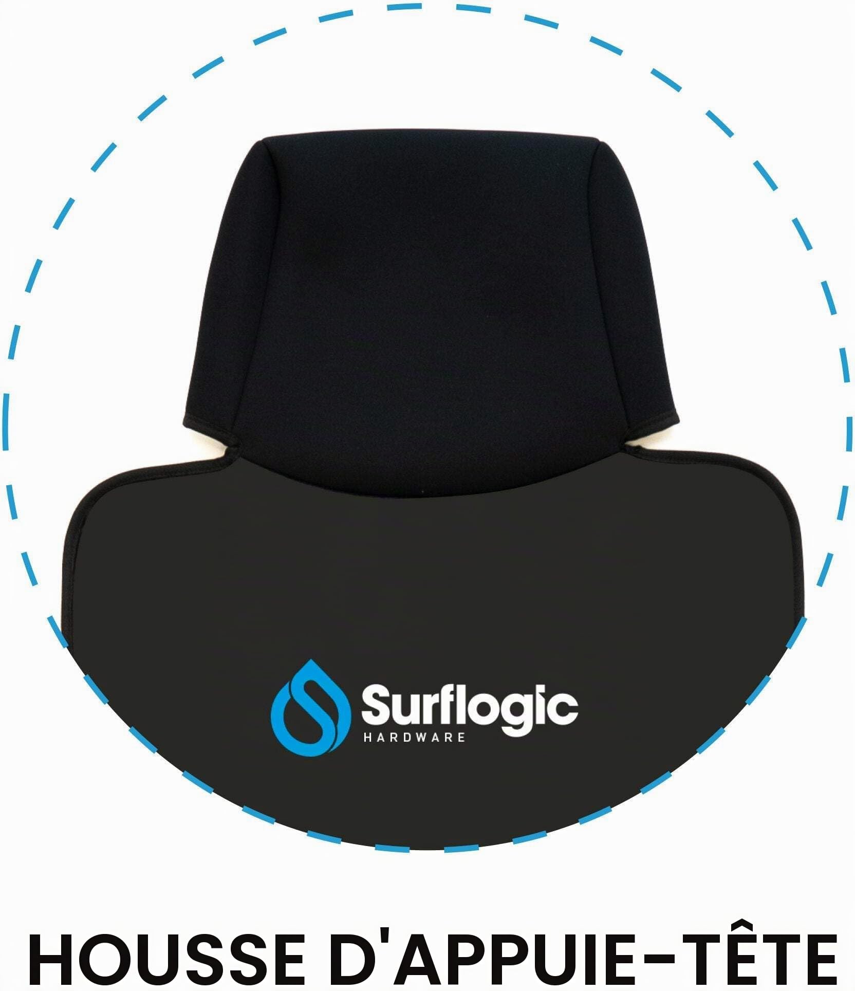 SURF LOGIC Waterproof Car Seat Cover Single Housse pour Adulte, Unisexe, néoprène/Noir (Noir), Taille Unique