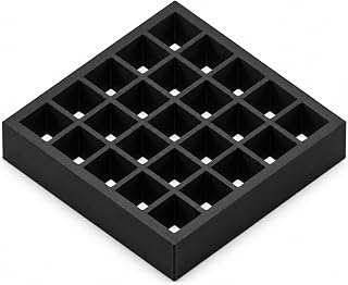 SplashNColor ER16 Collet Storage Organizer Tray for CNC Milling Chuck Holder – Freestanding Lathe Tool Rack | Individual Friction Fit Compartments | Workshop Organization
