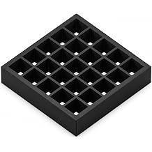 SplashNColor ER16 Collet Storage Organizer Tray for CNC Milling Chuck Holder Freestanding Lathe Tool Rack | Individual Friction Fit Compartments | Workshop Organization