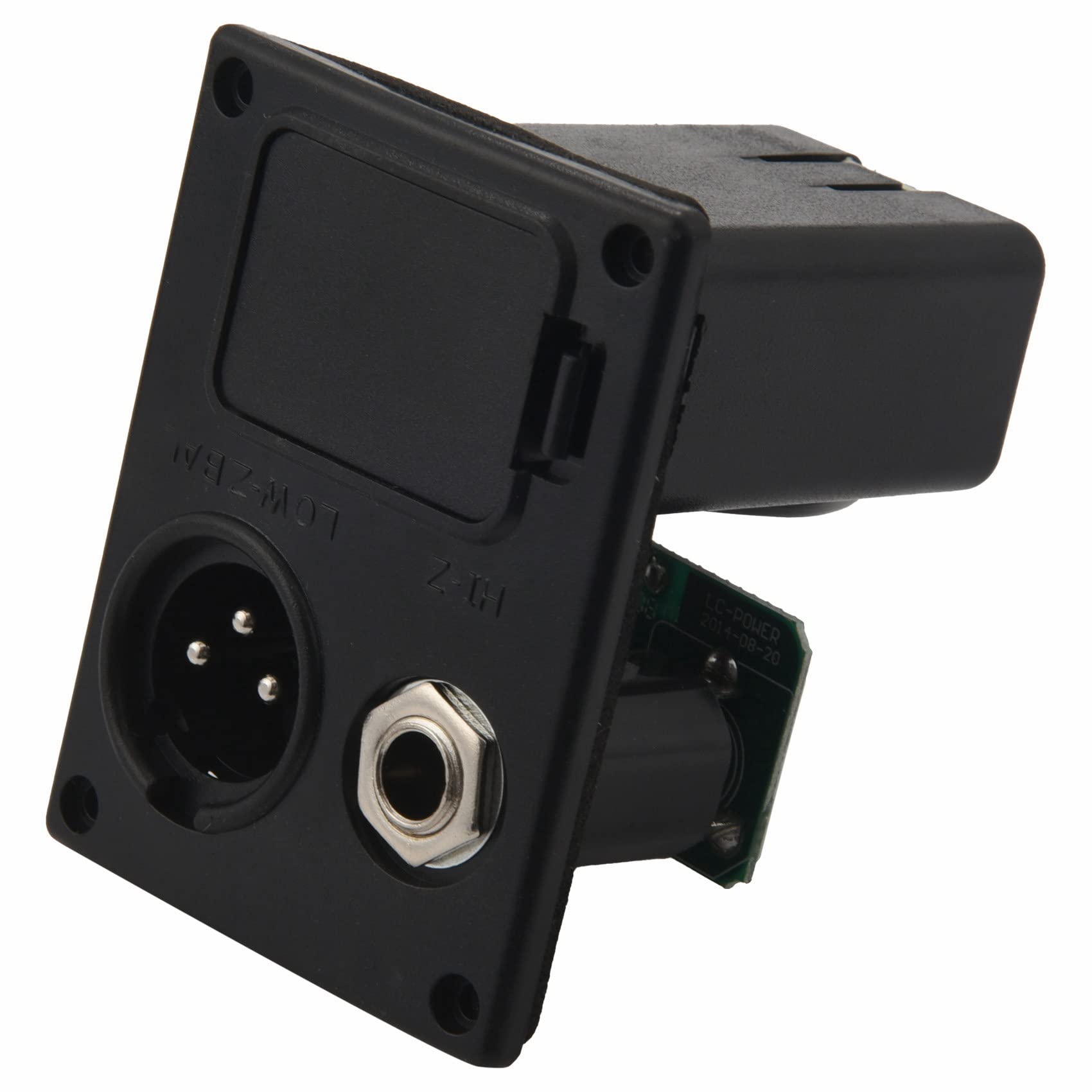 5-Band Equalizer Tonabnehmer Akustik Gitarren Vorverstärker Tuner mit LCD Display und Lautstärke Regler LC-5, Schwarz