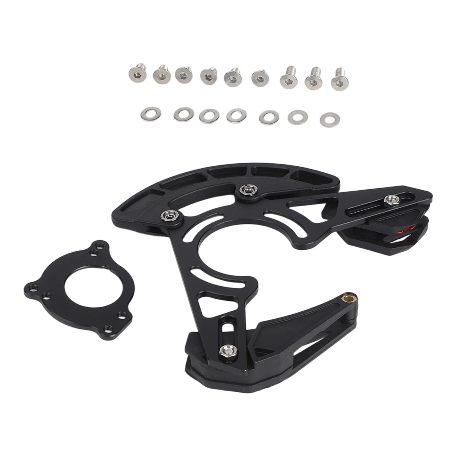 Whychstore Guida catena per mountain bike, protezione catena a disco singolo 32T-38T, lega CNC e nylon rinforzato per stabilizzatore