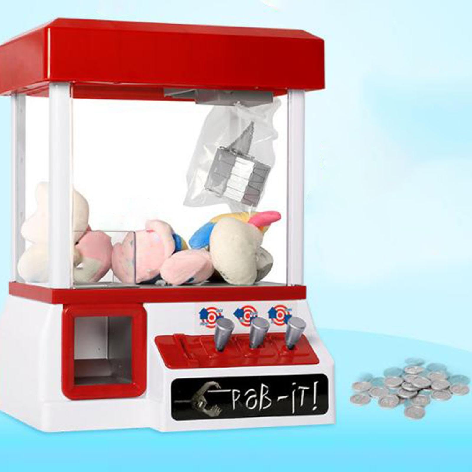Máquina de Agarre de Juguetes con Forma de Garra para Niños, Juguete para Caramelos, Mini Máquina de Agarre de Garra de Arcade Pequeña para Fiestas In