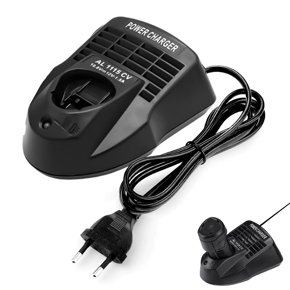 Ładowarka do Bosch, profesjonalna ładowarka do Bosch, 10,8 V-12 V AL1115CV AL1130CV ładowarka do szybkiego ładowania (wtyczka UE)