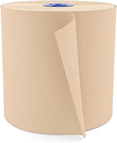 Cascades® Para toallas de papel Tandem® de 1 capa, 100% recicladas, naturales, 775 pies por rollo, paquete de 6 rollos