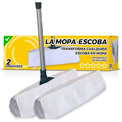 2 uds Funda Mopa Para Escoba - Mopa - Mopas - Mopas de Limpieza Suelos - Recambio Mopa - Mopa para Parquet Cover