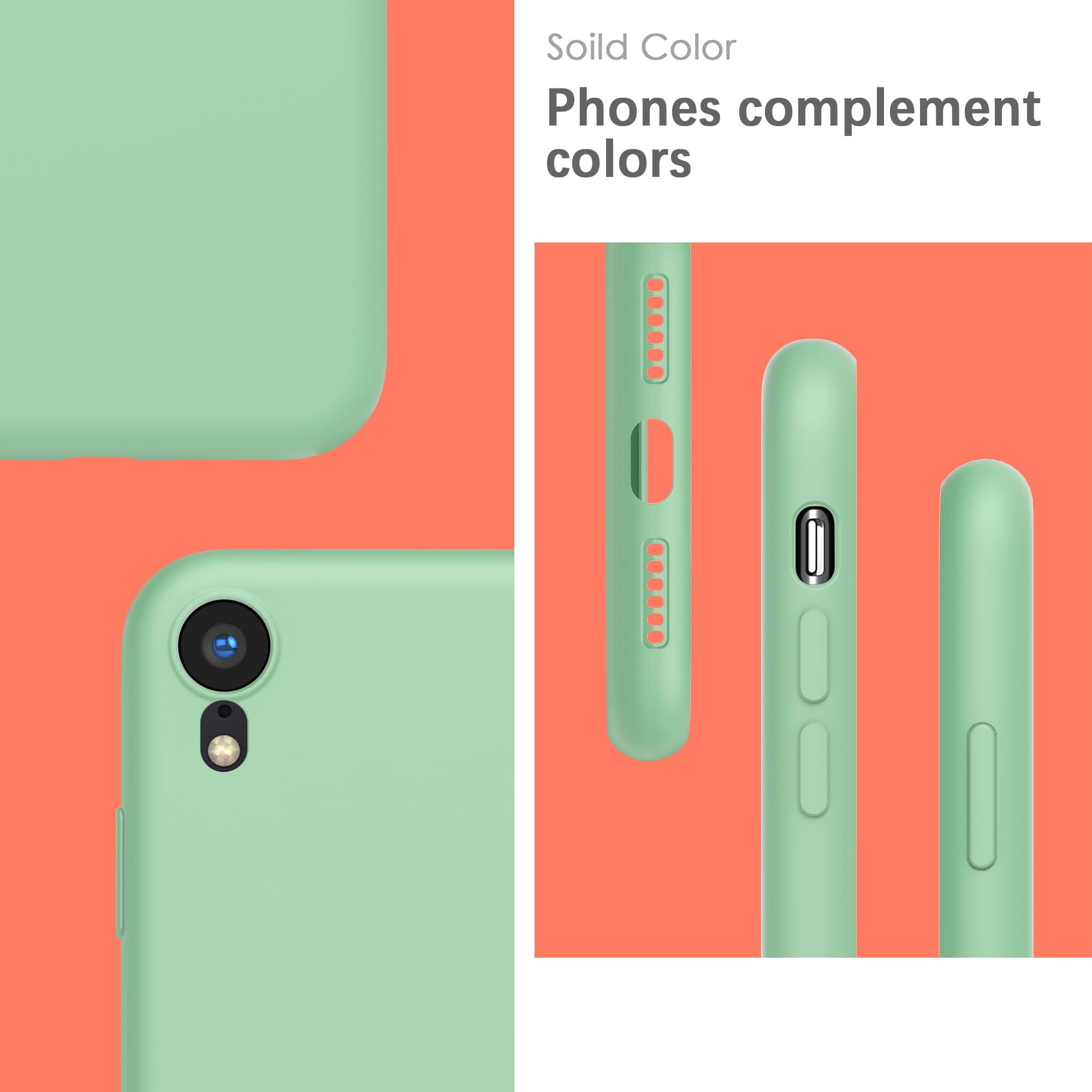 YATWIN Silicone Case for iPhone XR Soft-Touch, Shockproof, DustProof - Image 3