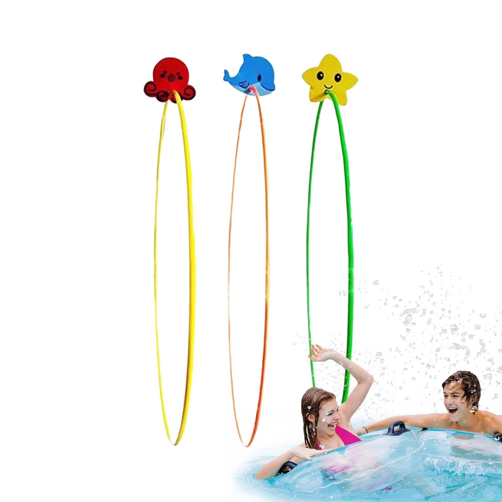 Anneaux De Natation À Traverser 3 Pièces Jouet Sportif Nautique