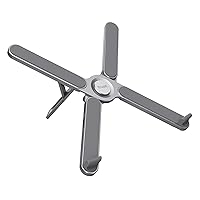 Trust Macy Supporto PC Portatile Ergonomico e Pieghevole, Laptop Stand 17.3 Pollici in Alluminio