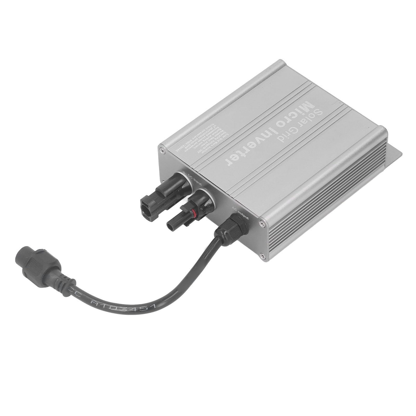 Jeanoko Micro-onduleur à Lien au Réseau, énergie Solaire Efficace pour Petits Systèmes, étanche IP65 pour Une Connexion Facile, Matériau en Alliage D'aluminium (300W)