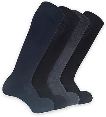 Calze Uomo Filo Di Scozia 100% Cotone - Made In Italy - 4 Paia Lunghe Con Rinforzo Punta/tallone - Foto 4