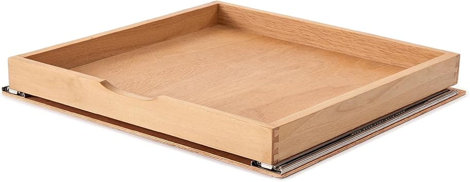 Pull Out Cabinet Drawers - 6x2 Size Options 12-23W,18-21D, Pre-Assembled with Soft Close Slides, Solid Beechwood, Easy Installation26W x 18D