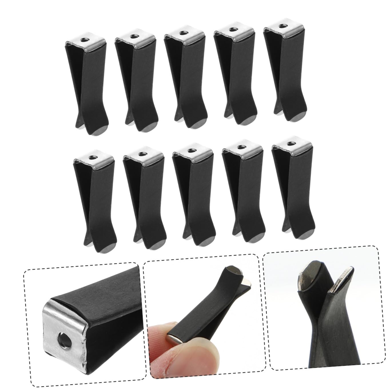 10 Sätze Luftauslassclip Auto Duft Autoclips Für Lüftungsschlitze Auto-diffusor-entlüftungsclip Und Schlank Air Vent Parfüm Clip Hängend Abdeckung Schwarz Ferromangan 30 Stück * 10