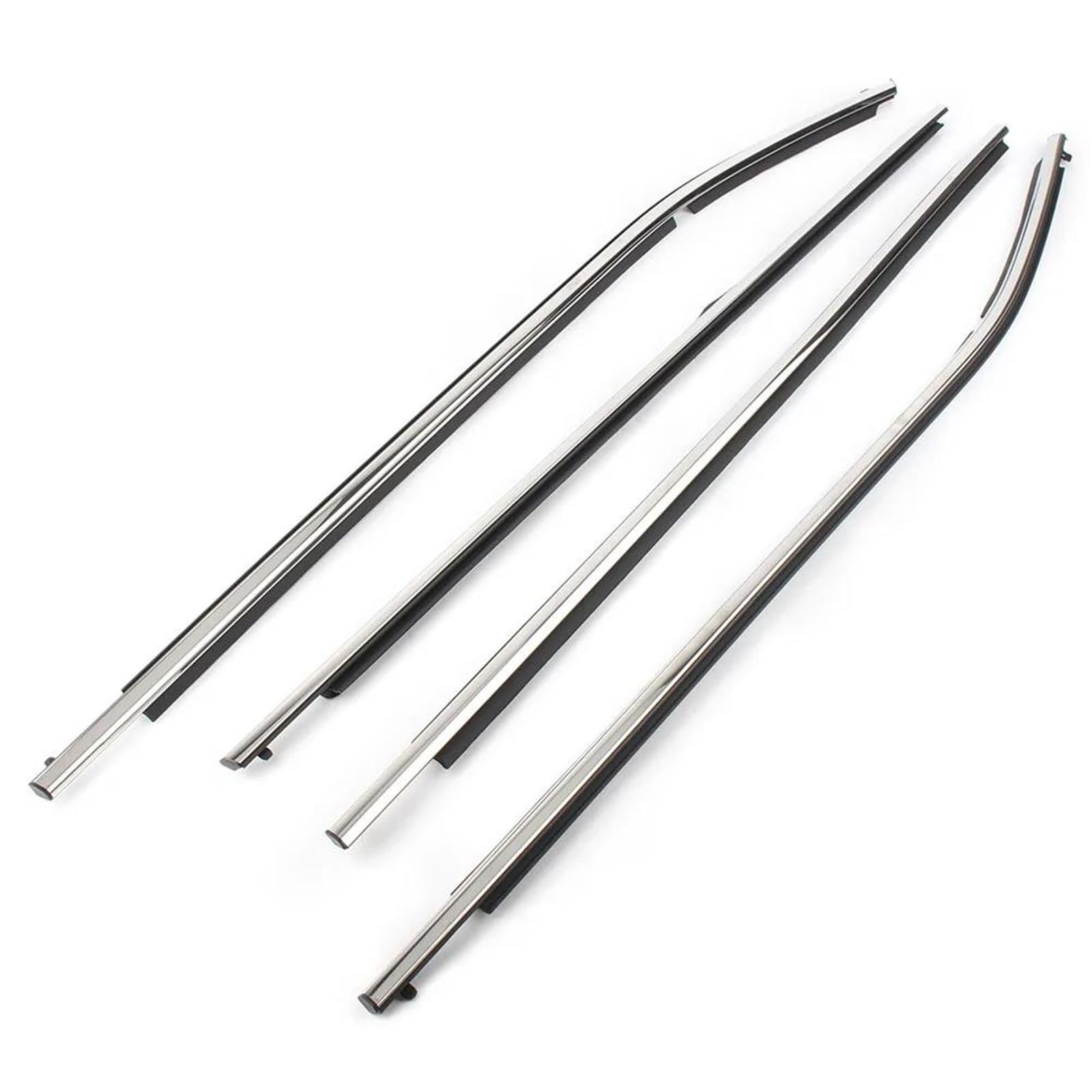 Zapora One Color Car Door Window Molding Weatherstrip For Toyota For Corolla 2014 2015 2016 2017 2018 4Pcs Rain Deflector Chrome
