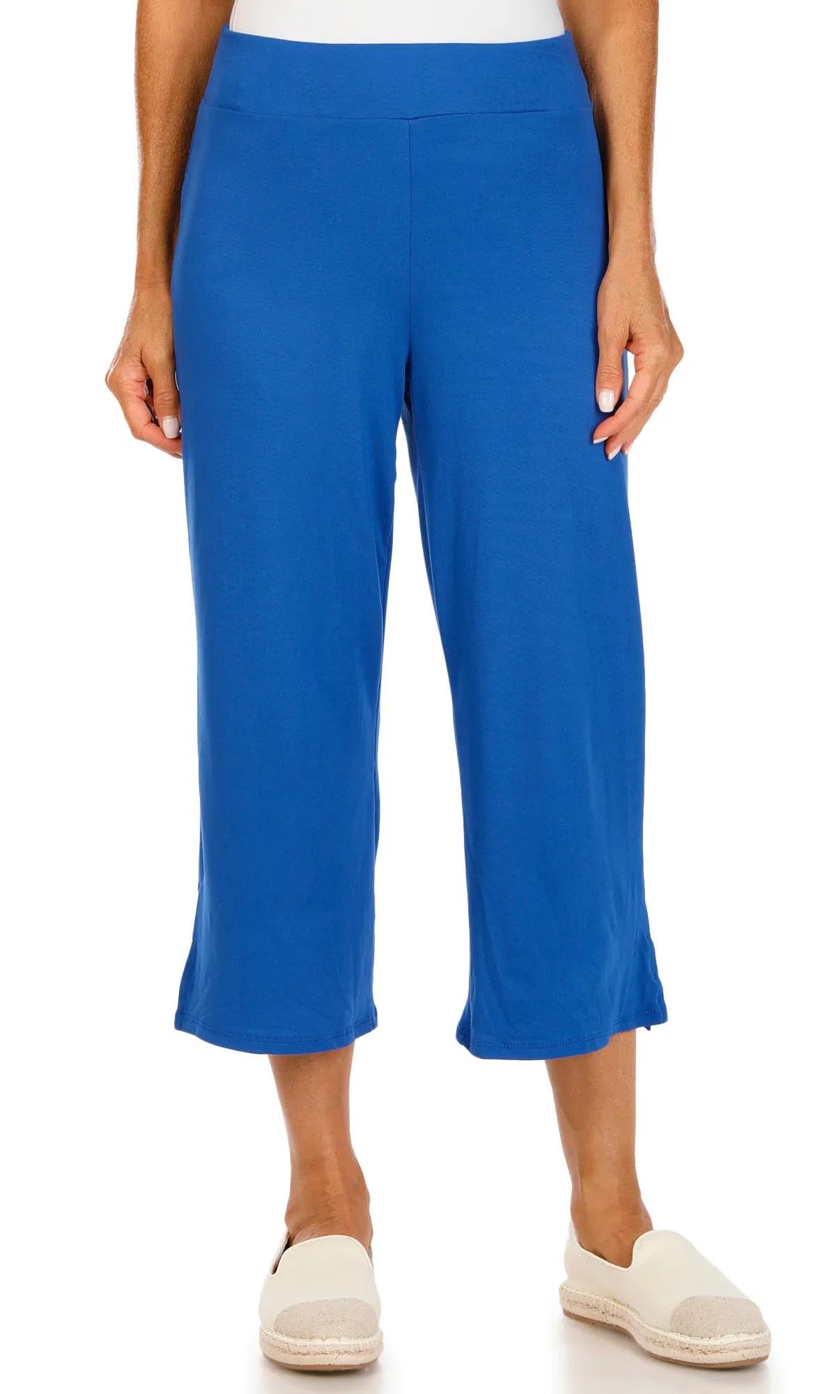 Emily Daniels Womens Solid Capris