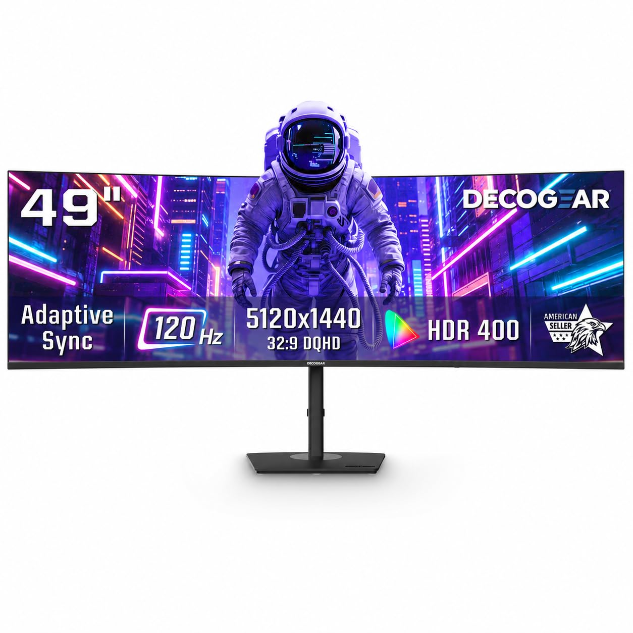 Deco Gear 49 Inch Curved Ultrawide Monitor