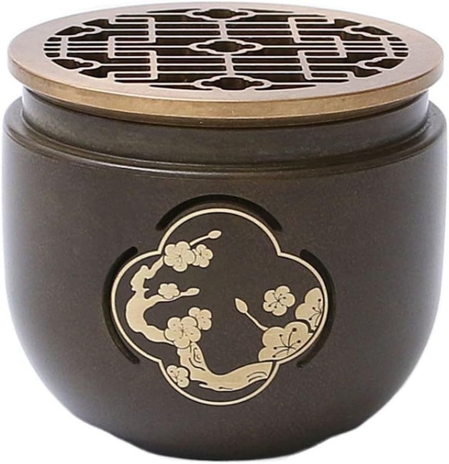 銅製 提梁暖手炉 八宝手炉 香炉 香道具 店舗 室内 装飾品 工芸品