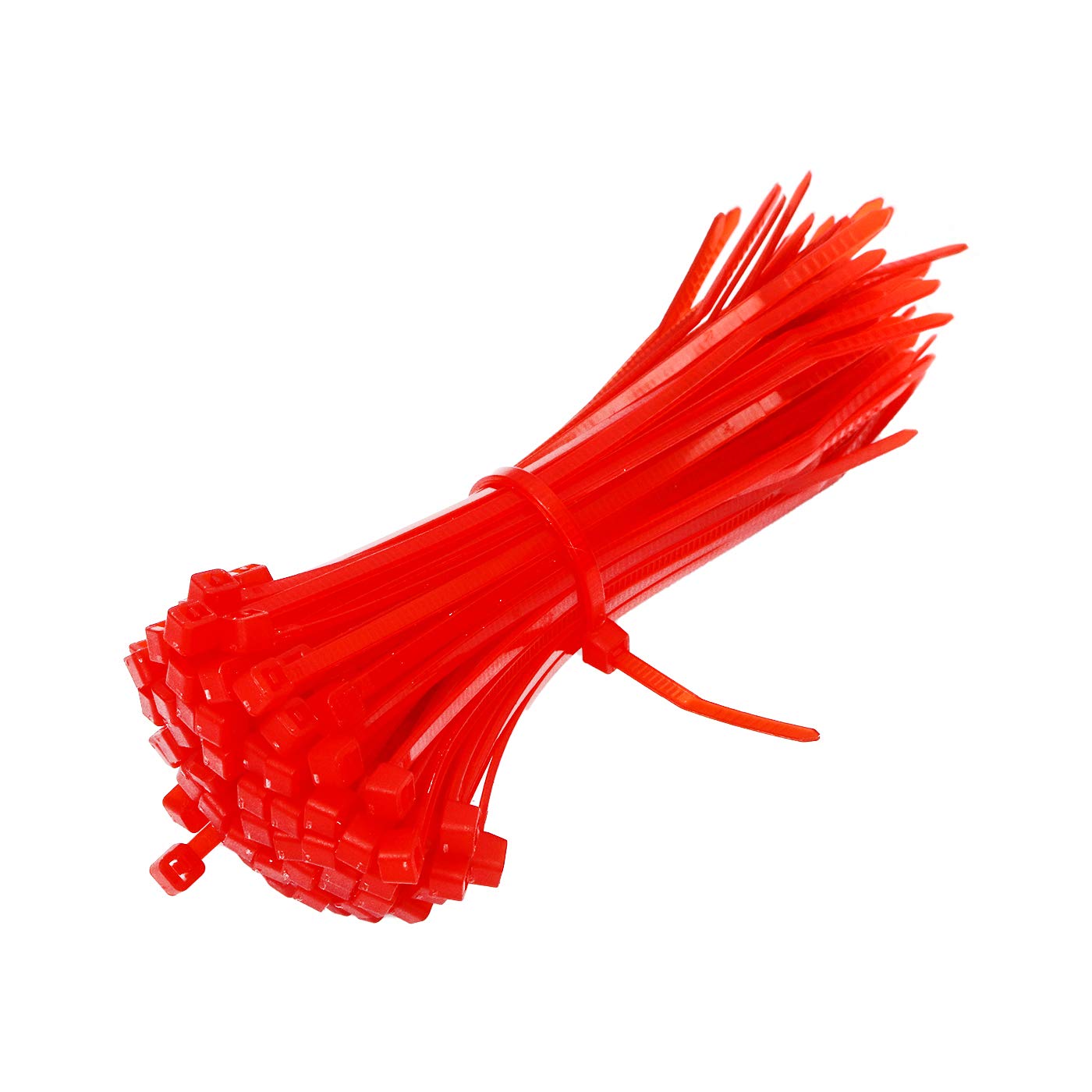 Electronic Spices Red Cable Zip Ties,66 Nylon Self Locking Wire Zip Ties (2.5X150mm) 100 Pieces (RED)-image-36