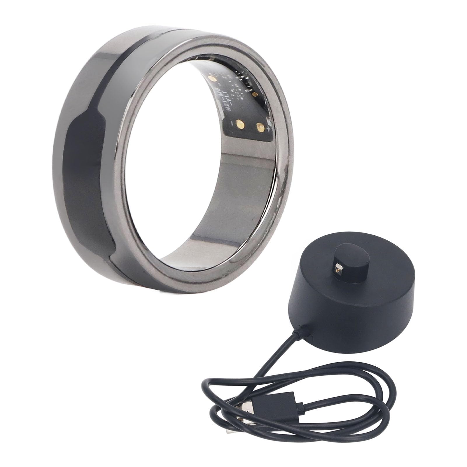Anillo de Salud Inteligente, Sensores Avanzados, Monitoreo del Sueño, Control de Temperatura, Seguimiento del Ciclo Fisiológico, Duración de la Batería de 5 a 7 Días, 6 G, Negro,