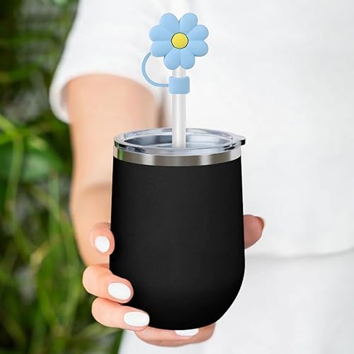 Miniatura 8 de 3 fundas de popote para vaso, fundas de silicona para popotes Stanley de 40 onzas, 30 onzas, adorno para taza Stanley, accesorios para popote (flor)