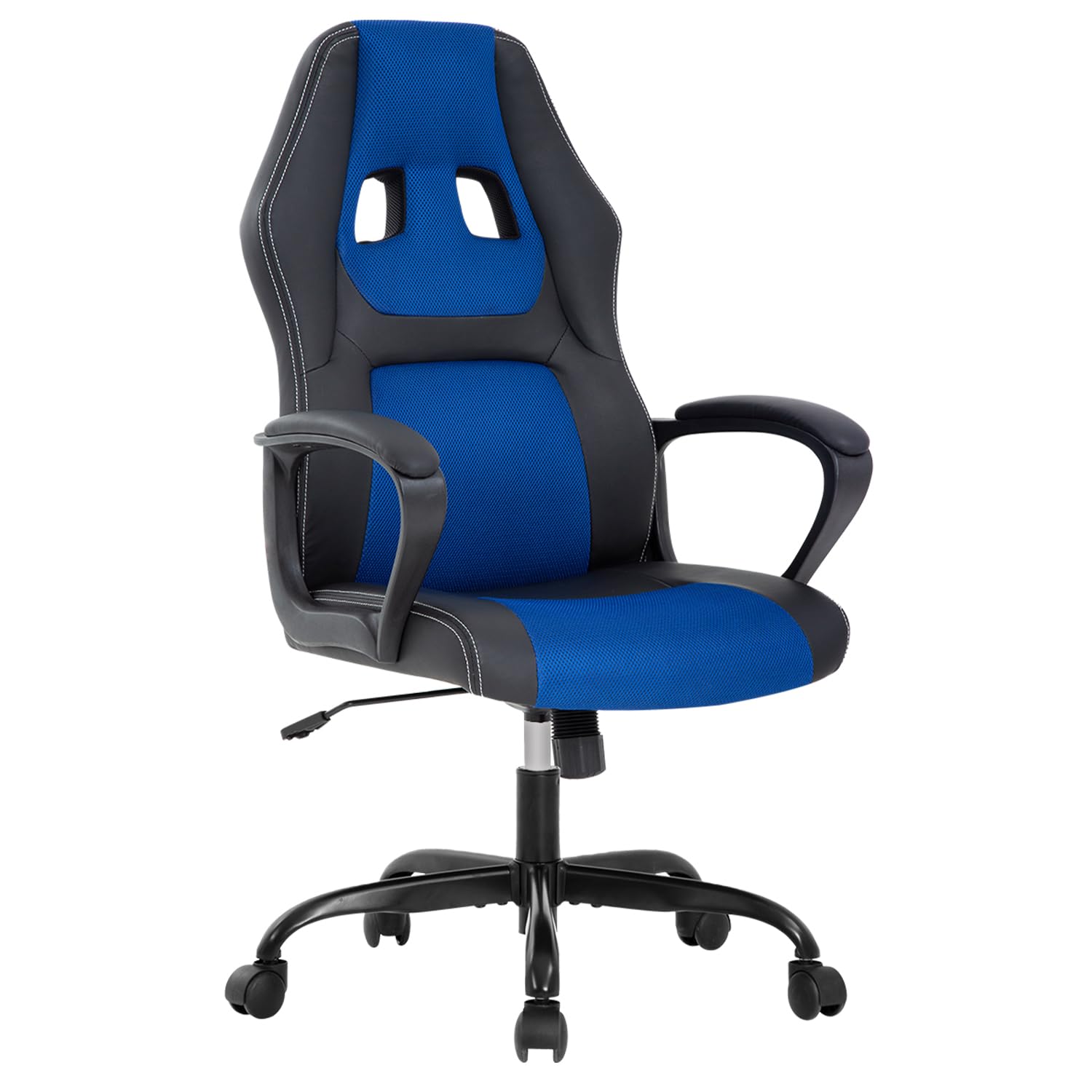 Ruesleag Computer Gaming Chair Office Ergonomic PC Chair Racing Writing Working High-Back Chairs w/Lumbar Support Swivel Executive Desk Chair for