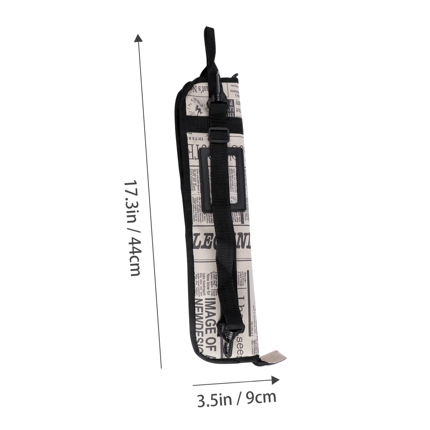 Totority Percussion Mallet Bag Drumstick Storage Pouch Case Cover Shoulder Strap for 10 Sticks