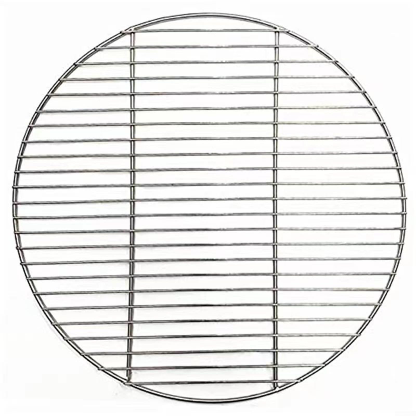 Okrągły ruszt do grillowania ze stali nierdzewnej | Siatka ze stali nierdzewnej 35/40 cm: grill, piknik, piknik, przyjęcie w ogrodzie, gotowanie na świeżym powietrzu(35 cm)