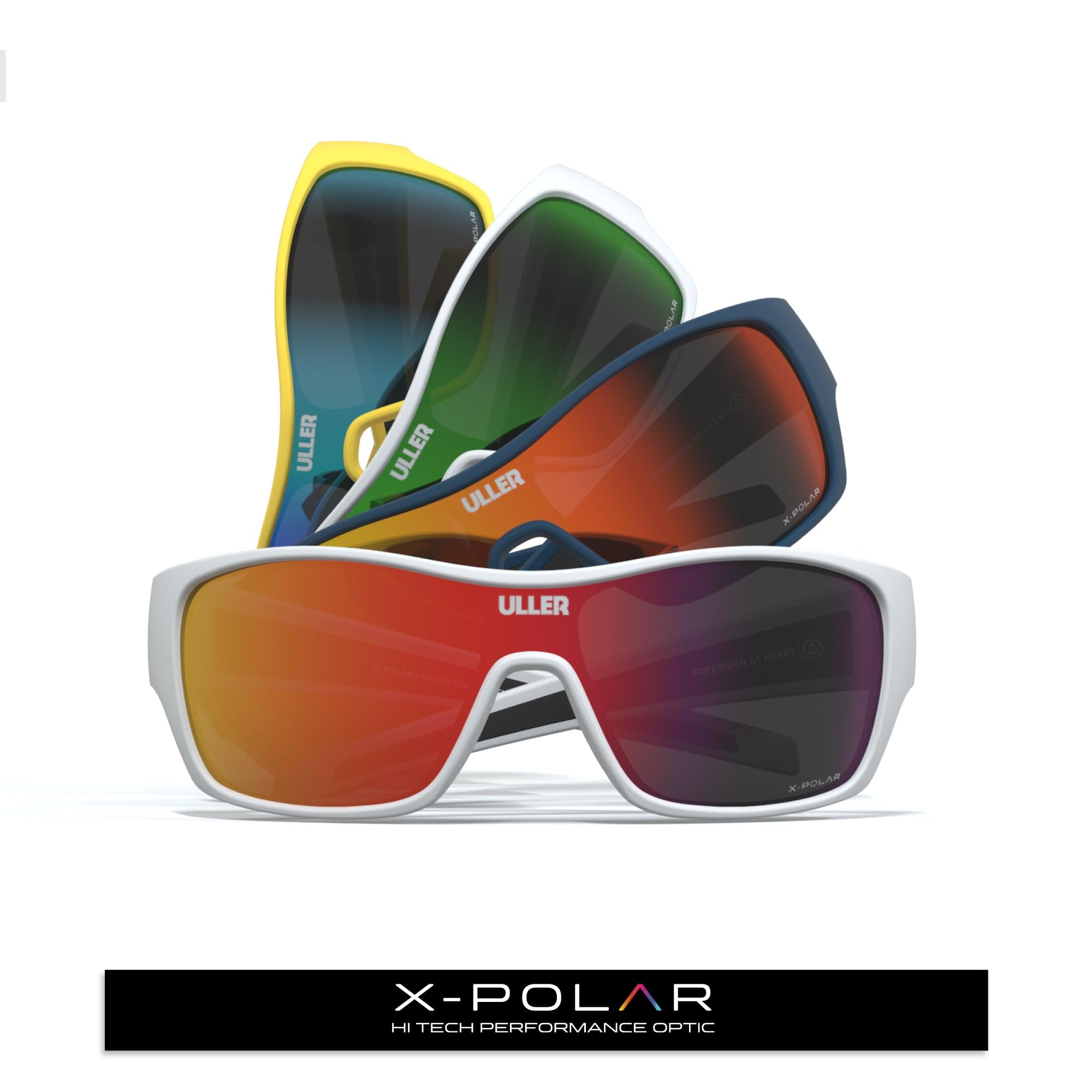 Uller Occhiali sportivi Volcano bianco/rosso