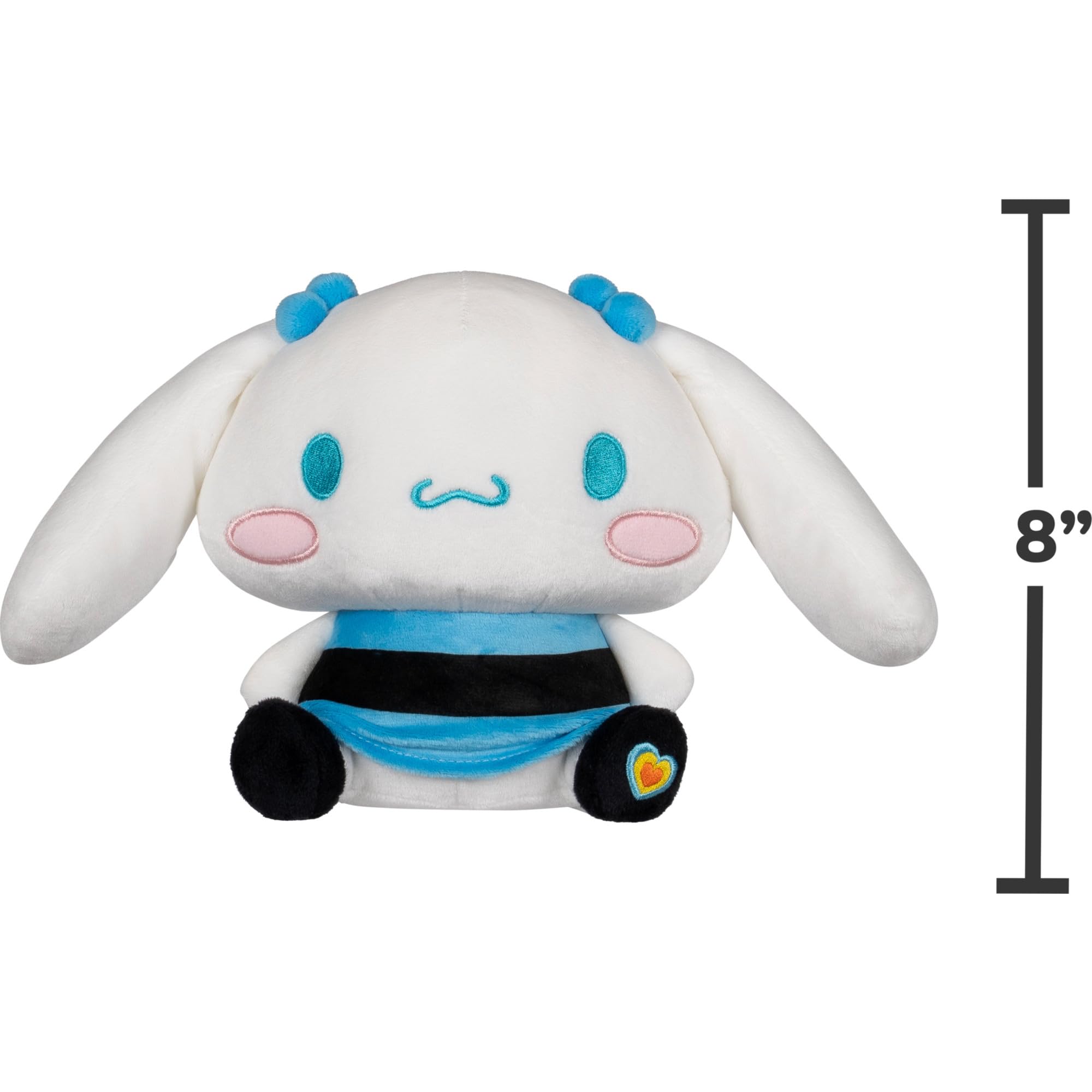 Hello Kitty® and Friends X Powerpuff Girls® Collab - 8-inch Cinnamoroll™ & Bubbles Plush - Officially Licensed Sanrio® & Cartoon Network® Product - 6+ - 4