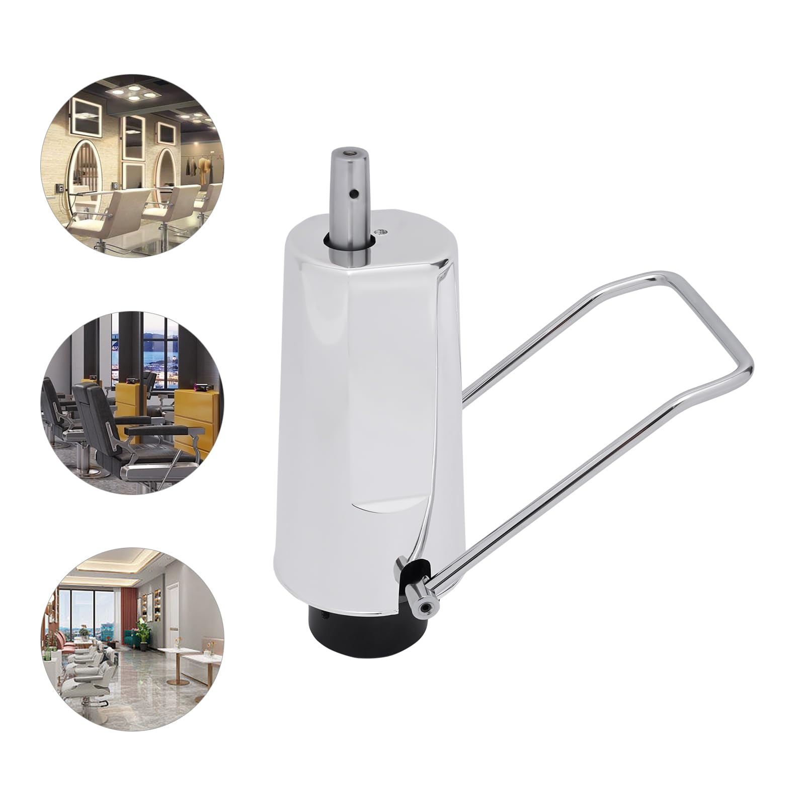 Bomba hidráulica para silla de peluquería, altura regulable 11 cm, capacidad de carga 200 kg, fijación de 4 tornillos, de hierro fundido, apta para la mayoría de sillas de peluquería y salón