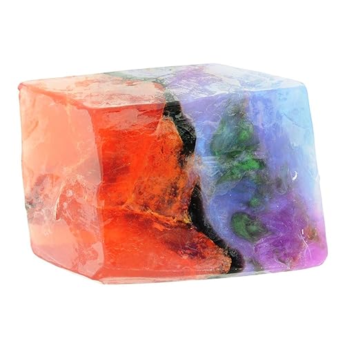 Miniatura 2 de SoapRocks TS - Jabón rosa FireOpal que parece una roca ~ 6 oz. Piedra de piedra natal Jabón de piedras preciosas