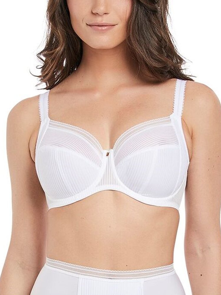 Fantasie Women's Fusion Underwire Cup Side Support Full Coverage Bra, White, 36H