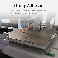 Vista 7 de Redondo 4.724 in para Monoprice Mini Delta Build Plate Flex Textured/Smooth 100% Importado Hoja PEI Más gruesa Cama de acero de resorte flexible